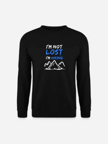 Wanderer Statement Klettersteig Wanderung Wandern - Unisex Pullover - Schwarz