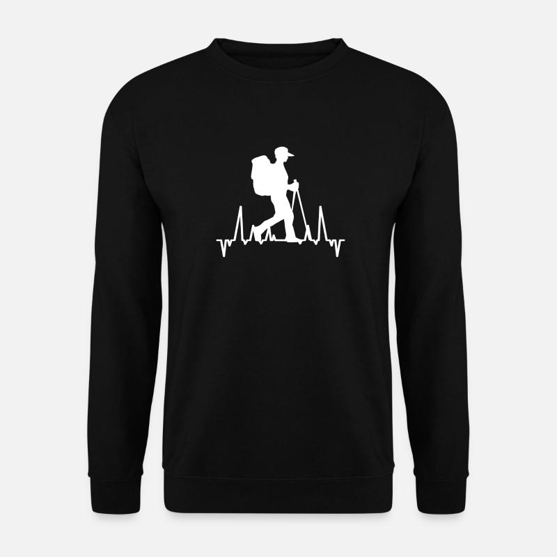 Wandern Bergwandern Statement Wanderrouten Natur - Unisex Pullover - Schwarz