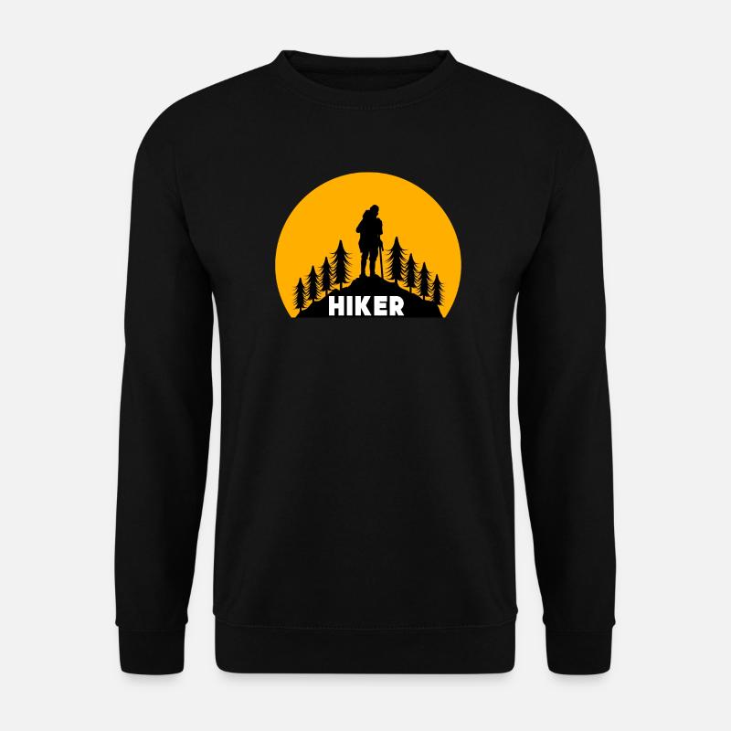 Hike Saying Hiking Hikers Climbing Mountains - Unisex Sweatshirt - black
