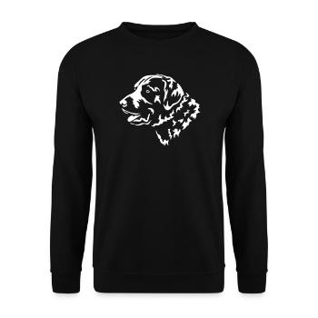 Chesapeake Bay Retriever Head "Black Edition" - Unisex Sweatshirt - black - Front - Alina (178cm) & Michal (187cm)