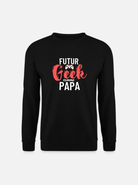 Future Geek Dad Tee - Unisex Sweatshirt - black