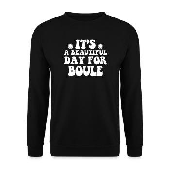Boule Legend Tenue de pétanque pour Bouler pour - Sweat-shirt Unisexe - noir - Devant - Alina (178cm) & Michal (187cm)