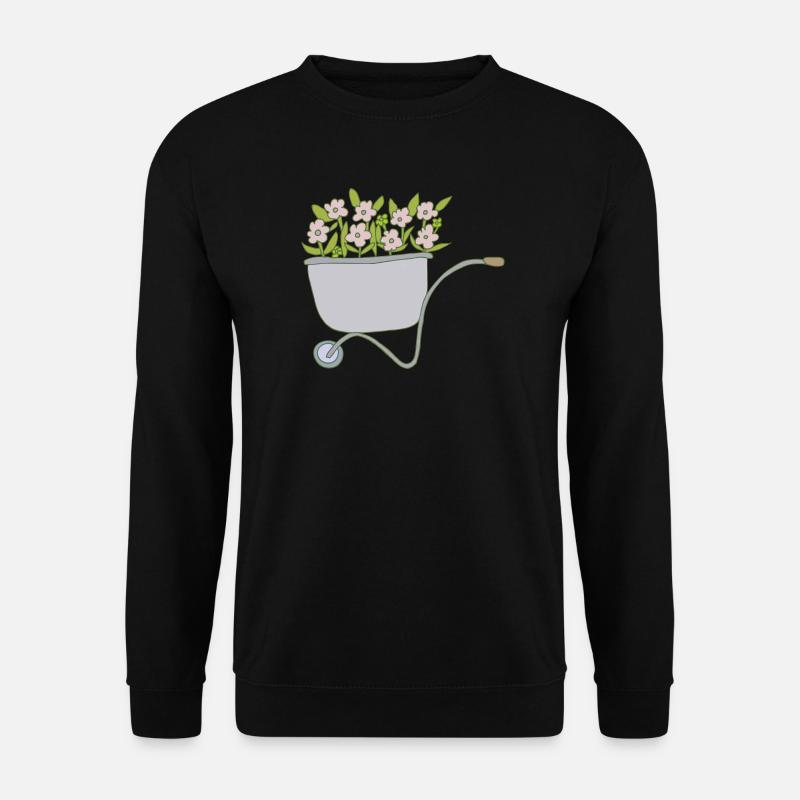 Brouettes Fleurs - Sweat-shirt Unisexe - noir