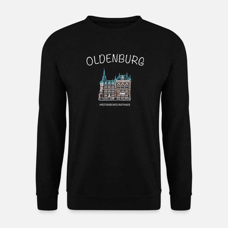 Oldenburg, Historisches Rathaus, Niedersachsen - Unisex Pullover - Schwarz