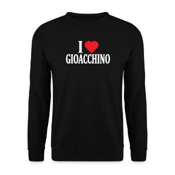 t-shirt J’adore Gioacchino idée cadeau t-shirt - Sweat-shirt Unisexe - noir - Devant - Alina (178cm) & Michal (187cm)