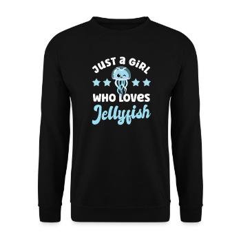 Jellyfish Jellyfish - Unisex Sweatshirt - black - Front - Alina (178cm) & Michal (187cm)
