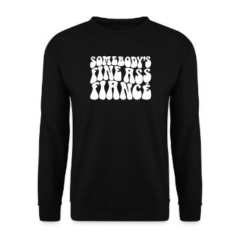 Jemandes feiner Verlobter, Bräutigam zu sein Verlobung - Unisex Pullover - Schwarz - Vorne - Alina (178cm) & Michal (187cm)