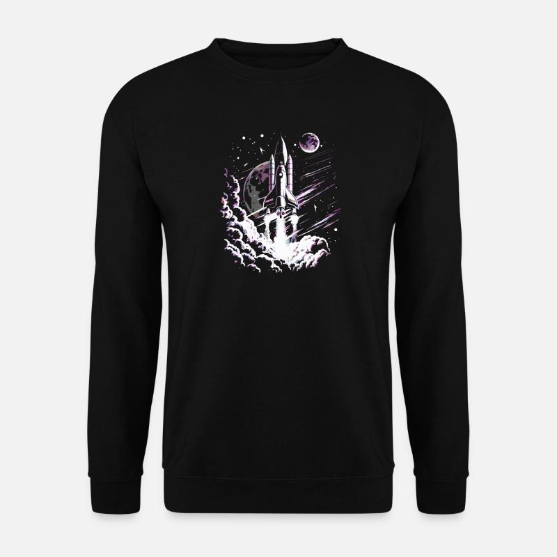 Rocket at take-off - Unisex Sweatshirt - black