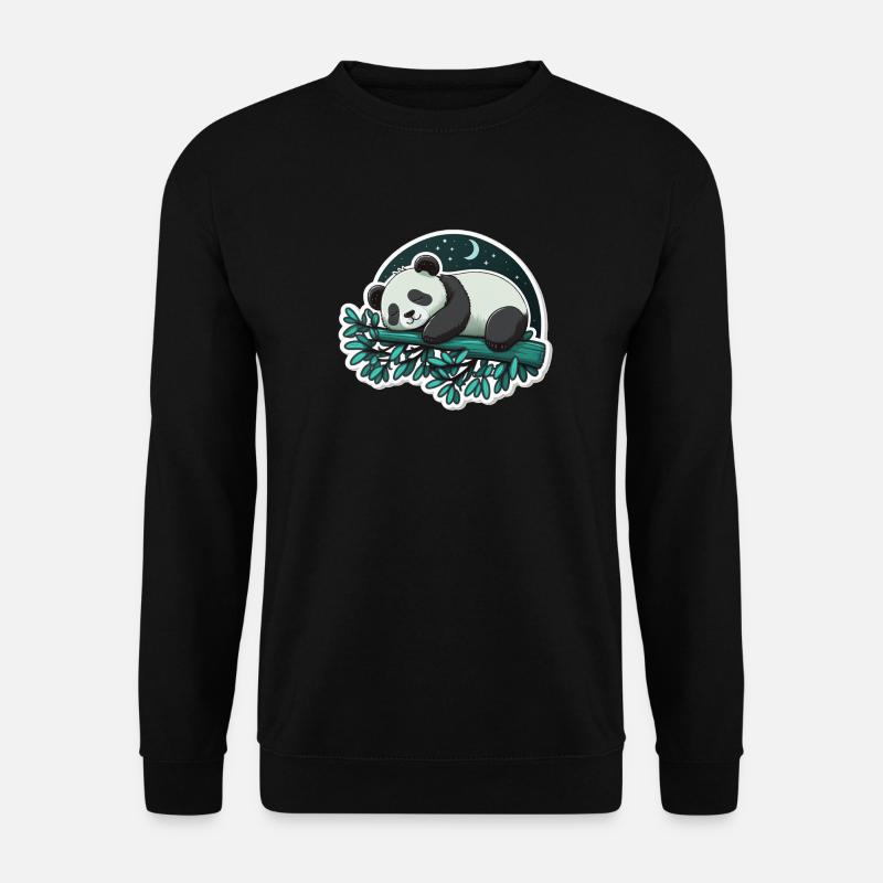 Sleeping Panda - Unisex Pullover - Schwarz