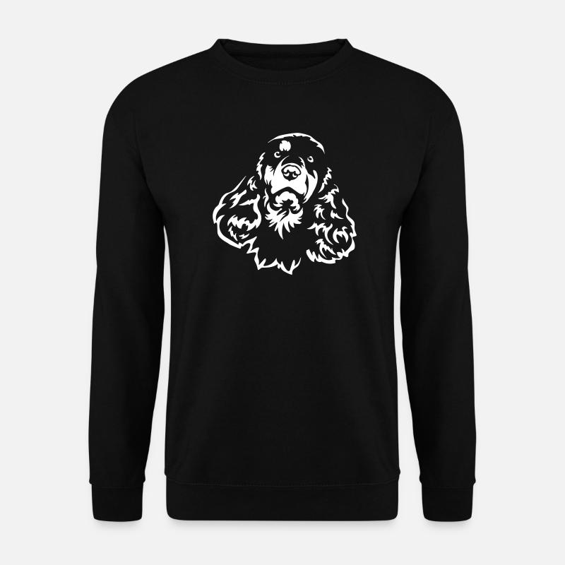 Cocker Spaniel Head « Black Edition » - Sweat-shirt Unisexe - noir