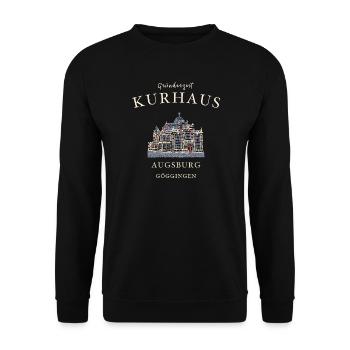 Augsburg Göggingen, Kurhaus, Bayern - Unisex Pullover - Schwarz - Vorne - Alina (178cm) & Michal (187cm)