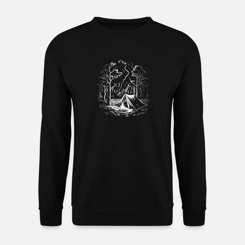 Camping in the wilderness - Unisex Sweatshirt - black