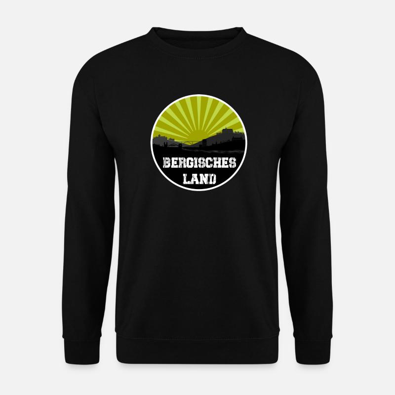 Bergisches Land Retro Skyline - Unisex Pullover - Schwarz