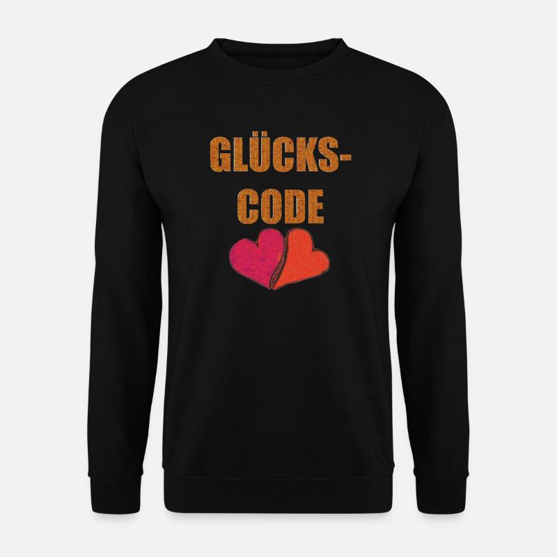 GLÜCKS CODE - Unisex Pullover - Schwarz