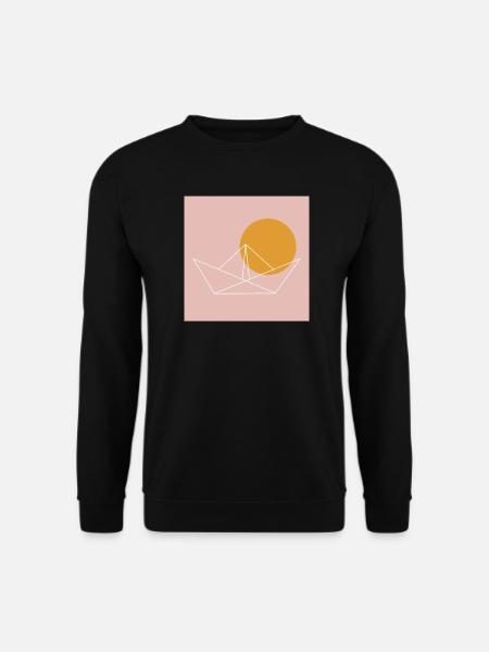 paperboat sun - Unisex Pullover - Schwarz