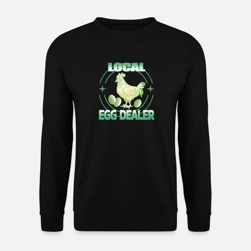 Local egg dealer - Unisex Pullover - Schwarz