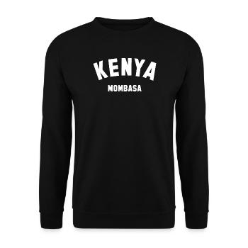 MOMBASA Kenya - Unisex Pullover - Schwarz - Vorne - Alina (178cm) & Michal (187cm)