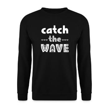Dictons pour les surfeurs - Sweat-shirt Unisexe - noir - Devant - Alina (178cm) & Michal (187cm)