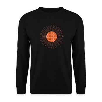 Mandala sunshine - Unisex Pullover - Schwarz - Vorne - Alina (178cm) & Michal (187cm)