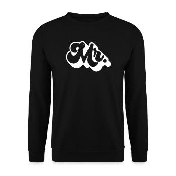 Mr. Matching Paar Verlobung Hochzeit Flitterwochen - Unisex Pullover - Schwarz - Vorne - Alina (178cm) & Michal (187cm)