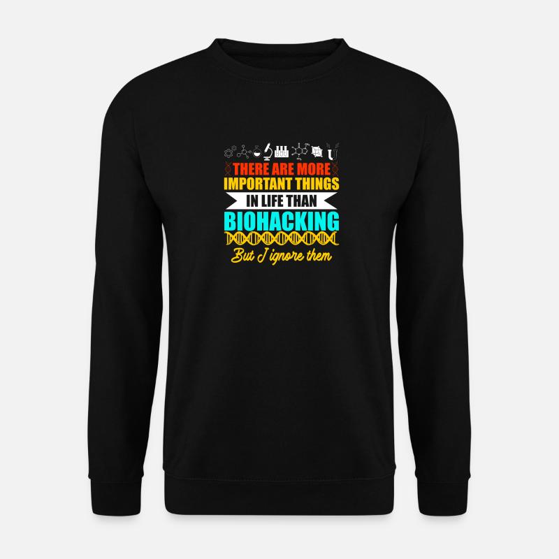 Biohacker Design - Unisex Pullover - Schwarz