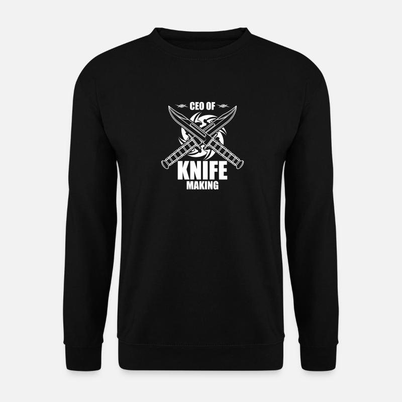 Geschäftsführer von Knife Making - Unisex Pullover - Schwarz
