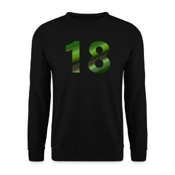 für frau, 18 Grüntöne - Unisex Pullover - Schwarz - Vorne - Alina (178cm) & Michal (187cm)