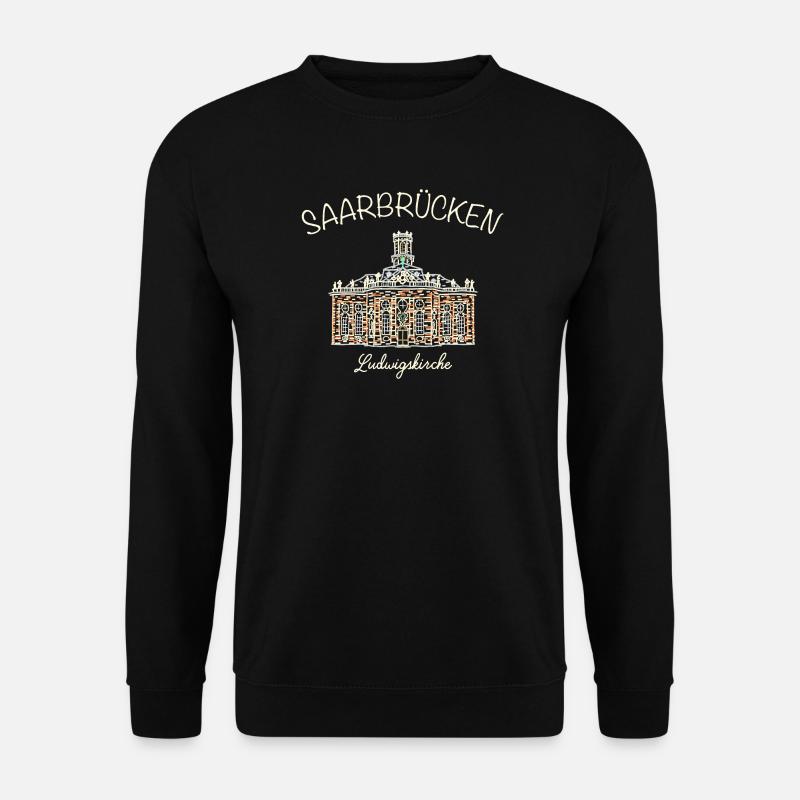 Saarbrücken, Ludwigskirche - Unisex Pullover - Schwarz