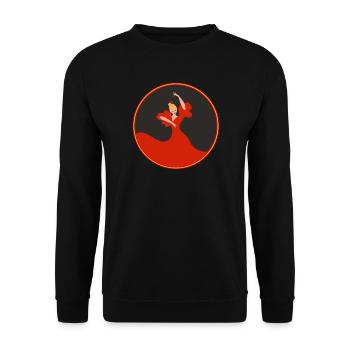 Flamenco Dancer 2 - Unisex Sweatshirt - black - Front - Alina (178cm) & Michal (187cm)
