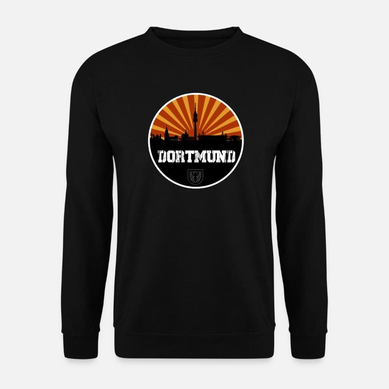 Dortmund Skyline Retro - Unisex Pullover - Schwarz
