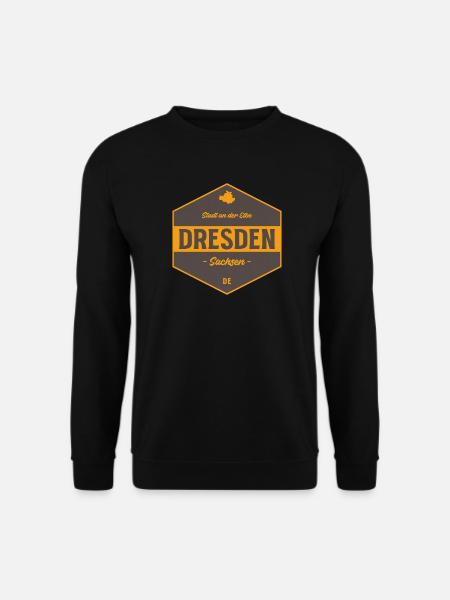 Dresden Stadtbadge Elbe - Unisex Pullover - Schwarz