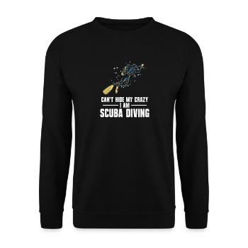 Scuba Diving Design de sports aquatiques - Sweat-shirt Unisexe - noir - Devant - Alina (178cm) & Michal (187cm)
