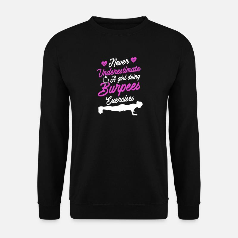 Burpees Design - Unisex Pullover - Schwarz