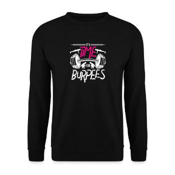 L'heure est-elle venue de créer des burpees ? - Sweat-shirt Unisexe - noir - Devant - Alina (178cm) & Michal (187cm)