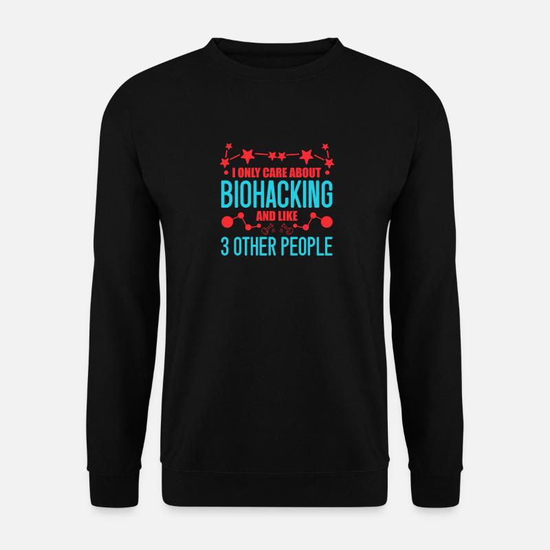 Lustiges Biohacking Design - Unisex Pullover - Schwarz