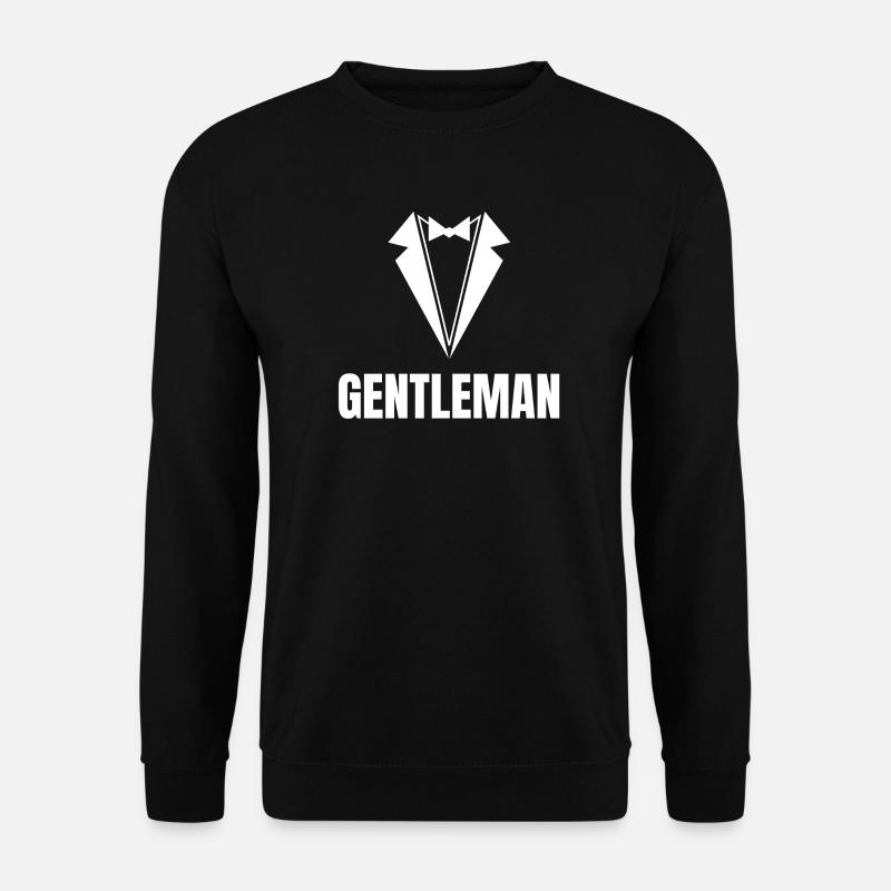 Gentleman, Stilvoll, Junggesellenabschied - Unisex Pullover - Schwarz