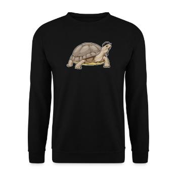 Peintre de tortue peinture au pinceau - Sweat-shirt Unisexe - noir - Devant - Alina (178cm) & Michal (187cm)