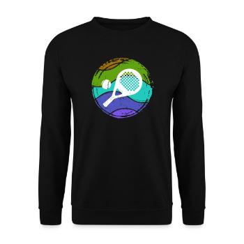 Padel tennis sport Balles de raquette - Sweat-shirt Unisexe - noir - Devant - Alina (178cm) & Michal (187cm)
