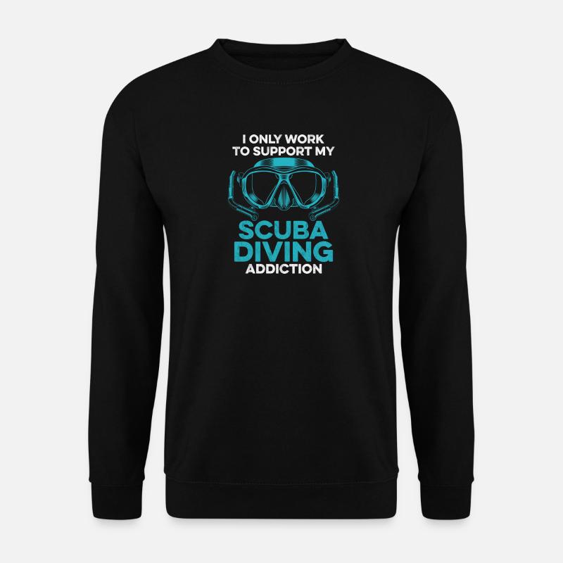 Scuba Diving Gerätetauchen Design - Unisex Pullover - Schwarz
