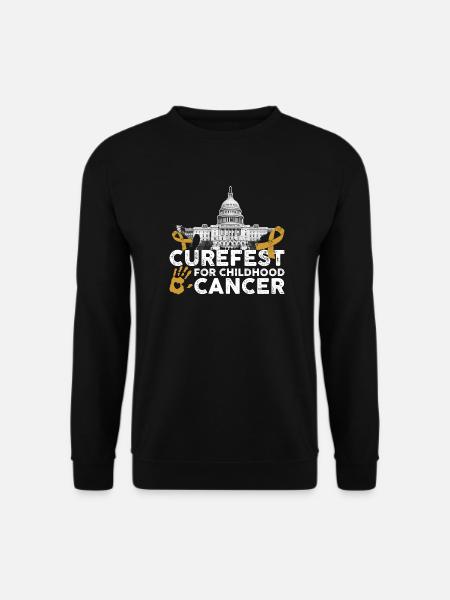 Curefest Kinderkrebs-Band - Unisex Pullover - Schwarz