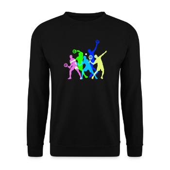 Tournoi d’entraînement des joueurs du club de padel Équipe de padel - Sweat-shirt Unisexe - noir - Devant - Alina (178cm) & Michal (187cm)