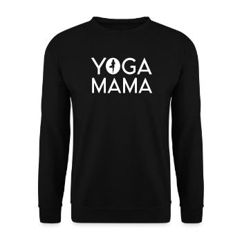 Yoga Mama - Idée cadeau yoga - Sweat-shirt Unisexe - noir - Devant - Alina (178cm) & Michal (187cm)