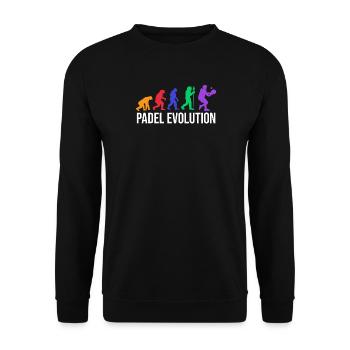 Padel Evolution Player Padel Team Statement Sport - Unisex Sweatshirt - black - Front - Alina (178cm) & Michal (187cm)