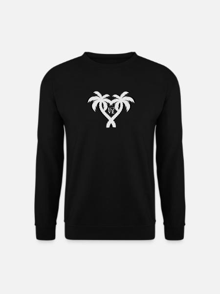 verliebt, Partnersuche, Palme, Palmen, love, Baby - Unisex Pullover - Schwarz
