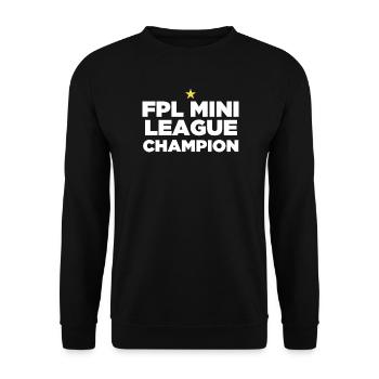 FPL League Champion (1 Star) - Unisex Sweatshirt - black - Front - Alina (178cm) & Michal (187cm)