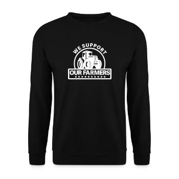 Traktor, Traktorfan, Landwirt - Unisex Pullover - Schwarz - Vorne - Alina (178cm) & Michal (187cm)