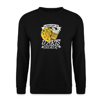 Dart pubs beer design - Unisex Sweatshirt - black - Front - Alina (178cm) & Michal (187cm)