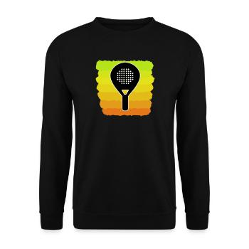 Padel Game Tennis Rackets Padel Sports Fans - Unisex Sweatshirt - black - Front - Alina (178cm) & Michal (187cm)