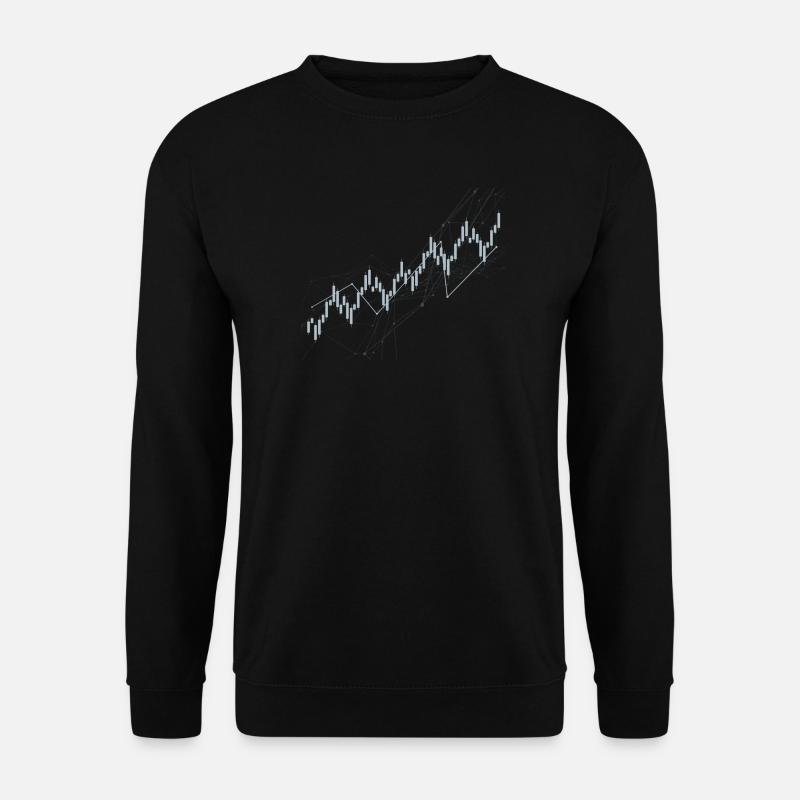 Candlestick-Diagramm - Unisex Pullover - Schwarz