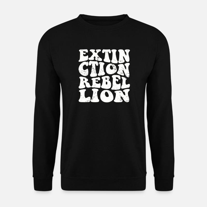 Extinction Rebellion Retro white - Unisex Sweatshirt - black